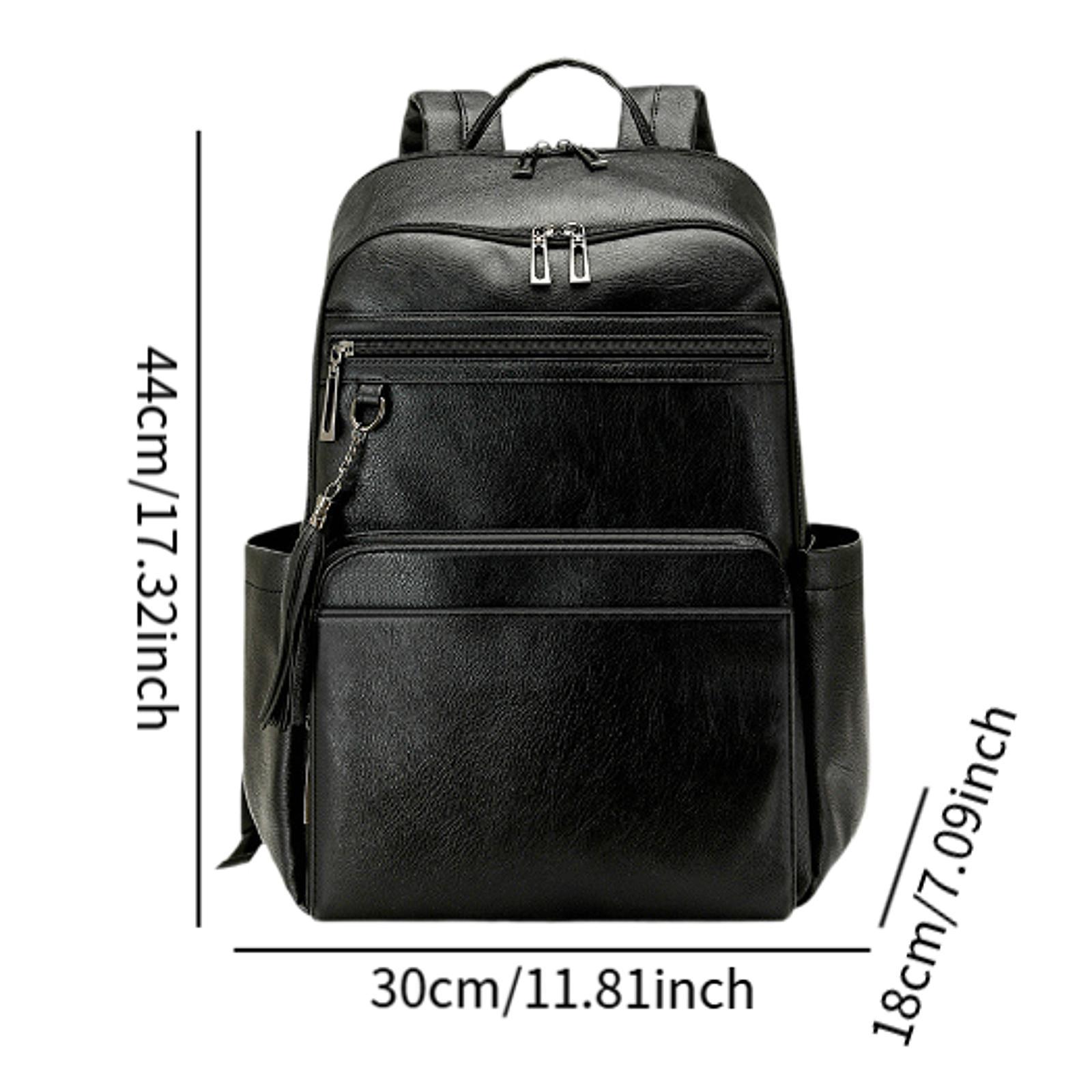 Premium PU Leather Womens Trav - Leather Work Womens Backpack ulasan dan harga