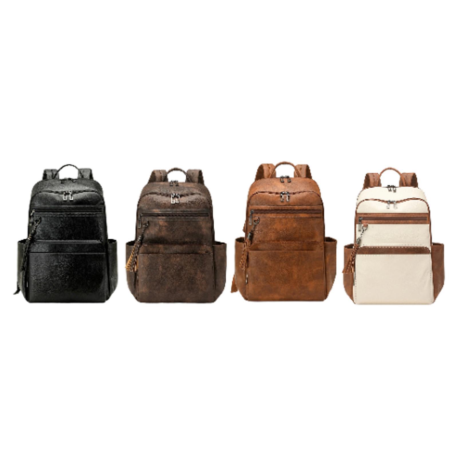 Premium PU Leather Womens Trav - Leather Work Womens Backpack ulasan dan harga