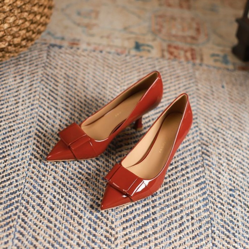 Heels for Ladies Pointed Stile - Leatherwork In French ulasan dan harga