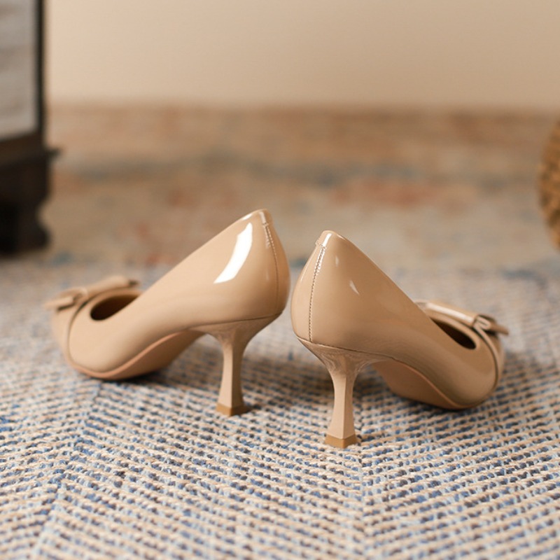 Heels for Ladies Pointed Stile - Leatherwork In French ulasan dan harga