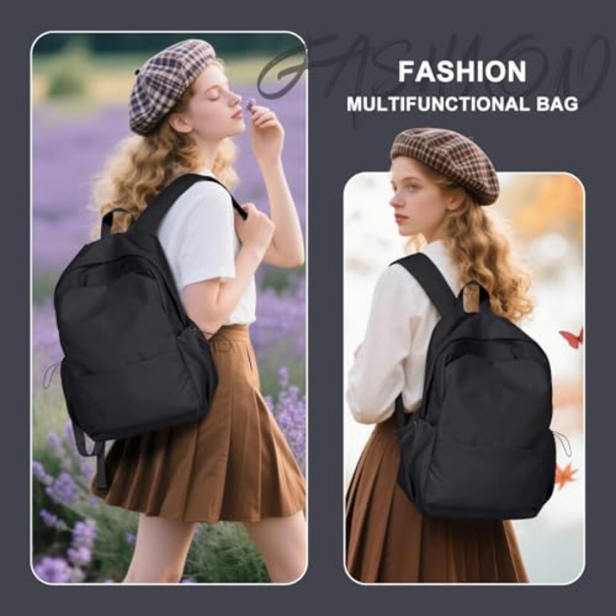 Black Backpack for Women, Smal - Leather Work Womens Backpack ulasan dan harga
