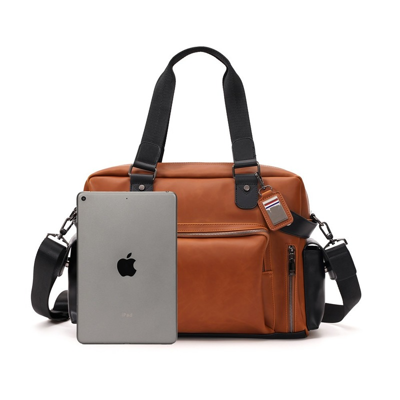 Trendy Men's Shoulder Bag Retr - Leather Work Bag Mens ulasan dan harga