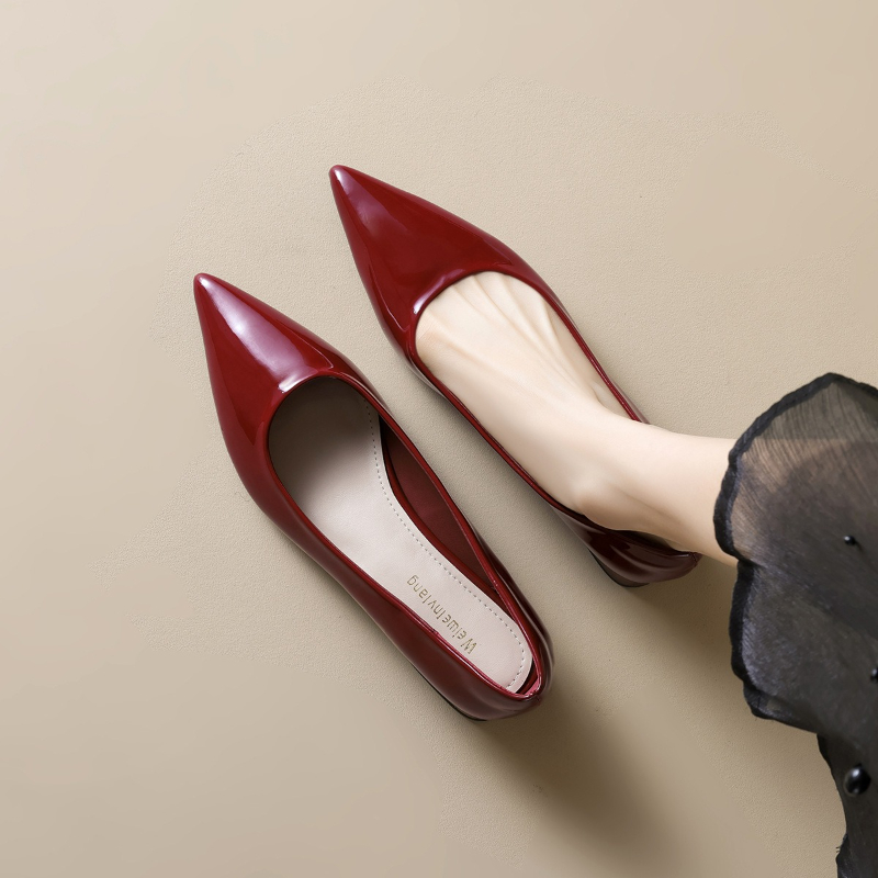New French Pointed Women's Sin - Leatherwork In French ulasan dan harga